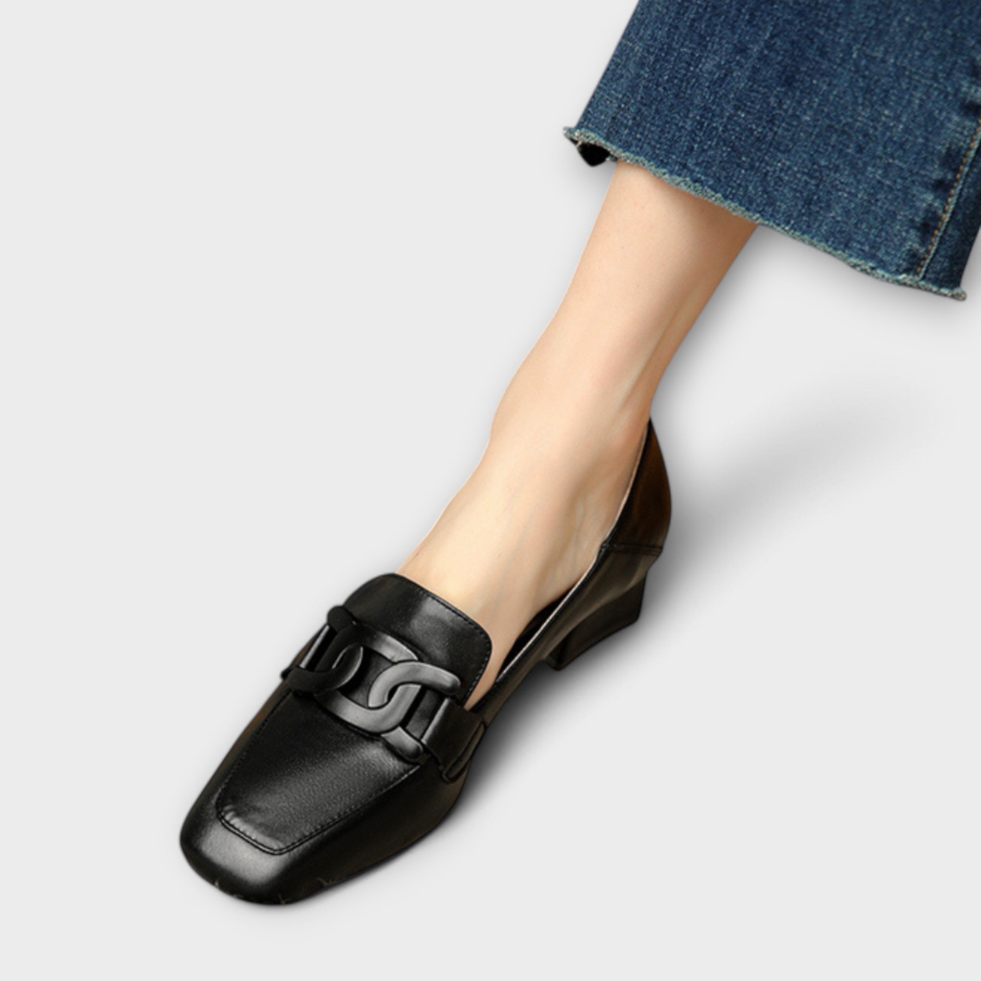 Monika – Elegantiškos moteriškos mokasinos su kulnu
