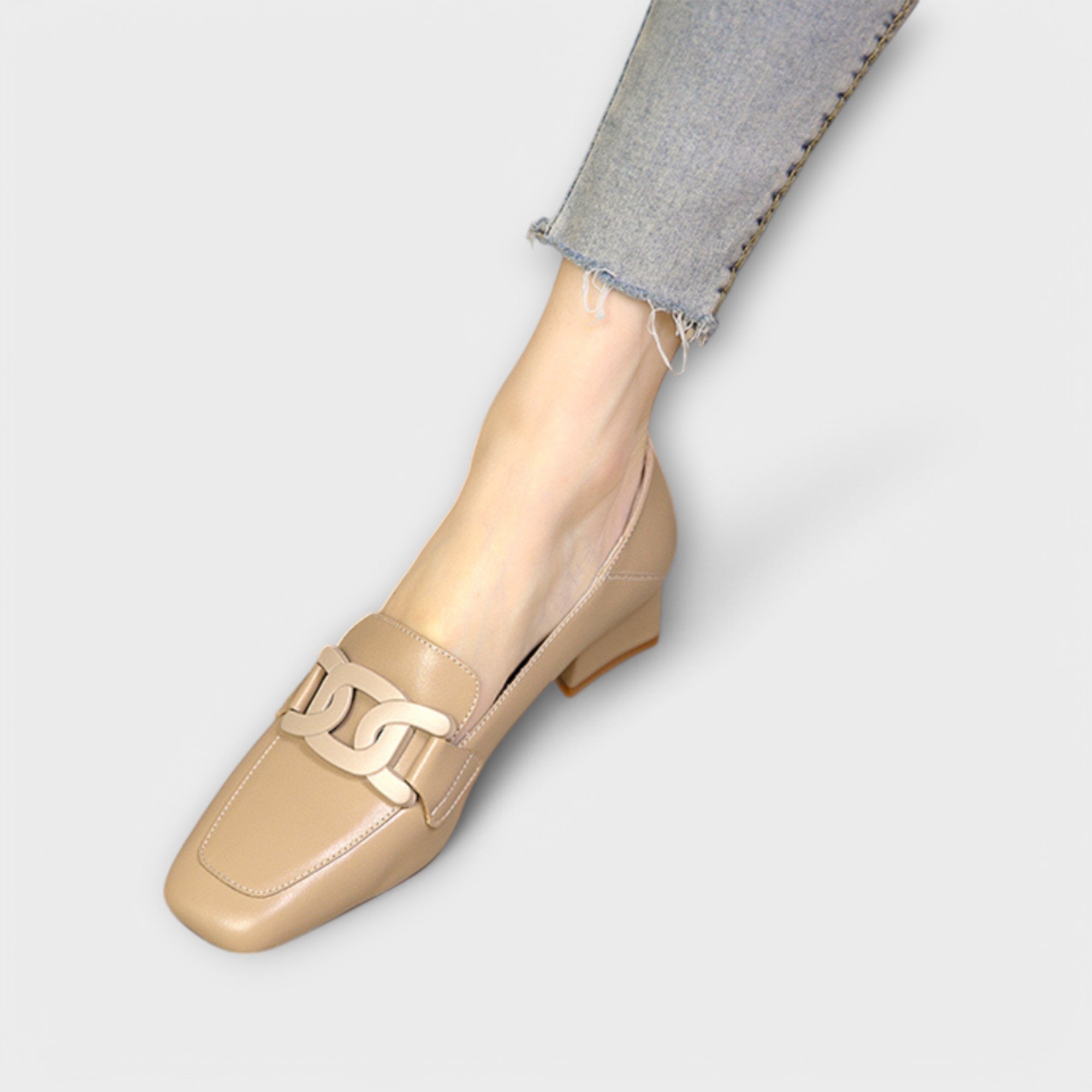 Monika – Elegantiškos moteriškos mokasinos su kulnu